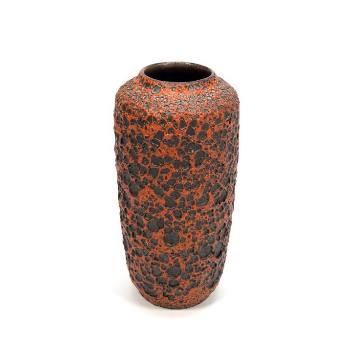 Large Fatlava vase orange - Retro Studio