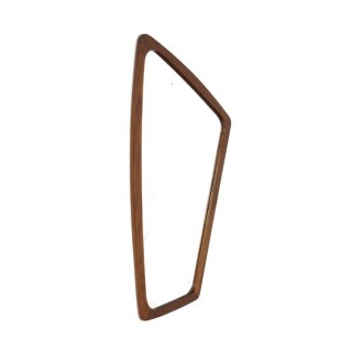 Teakhouten spiegel organische vorm - Retro Studio