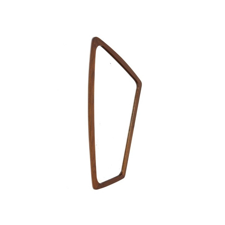 Teak mirror organic shape - Retro Studio