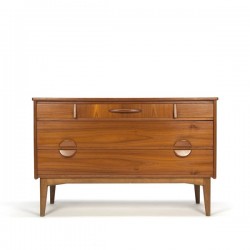 Danish low model chest of drawers