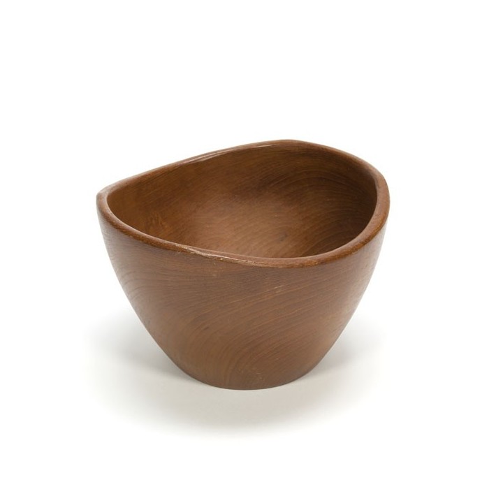 Organic shaped teak bowl - Retro Studio