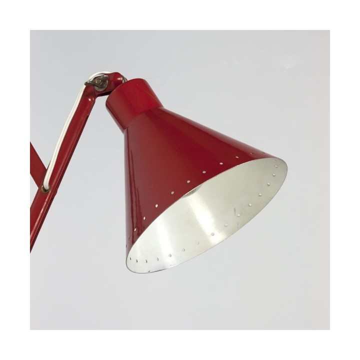 Wall lamp red with perforated edge - Retro Studio