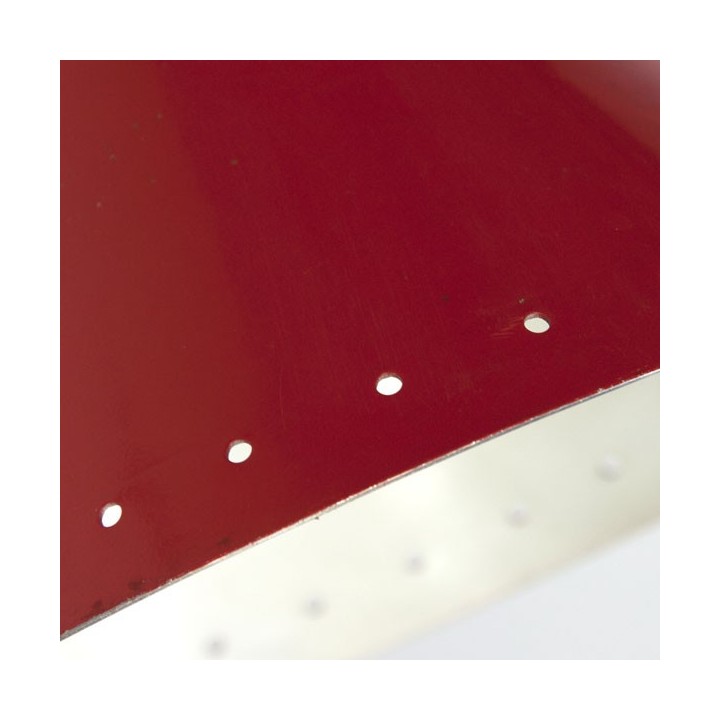 Wall lamp red with perforated edge - Retro Studio