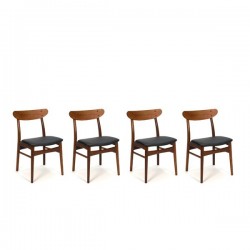 Set van 4 Deense design stoelen