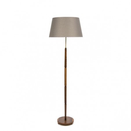 Floor lamp on a teak base