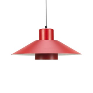 Red metal hanging lamp - Retro Studio