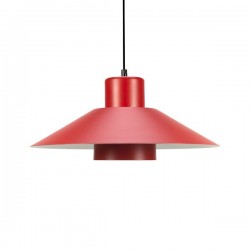 Rode metalen hanglamp
