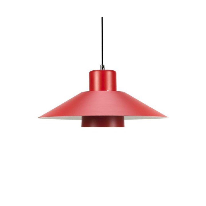 Red metal hanging lamp - Retro Studio