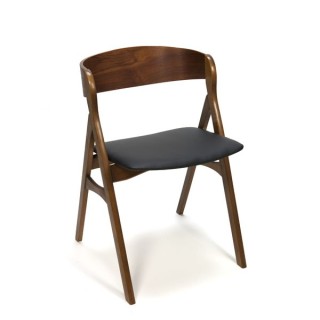 Teakhouten eettafel- of bureaustoel - Retro Studio