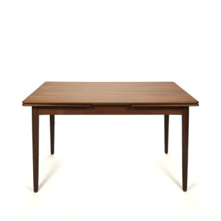 Deense vintage design design eettafel in teak jaren 60 -