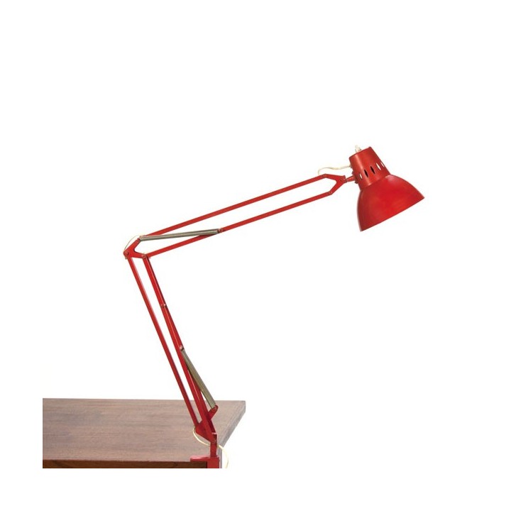 Red desk lamp from the sixties - Retro Studio