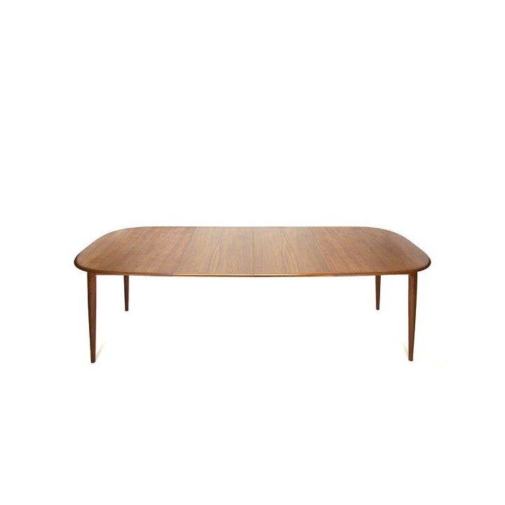 Large teak dining table by Skovmand & Andersen - Retro