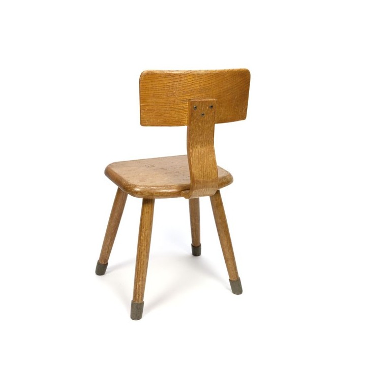 Houten schoolstoeltje - Retro Studio