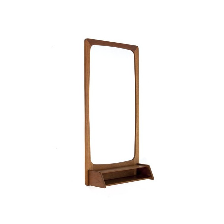 Teak mirror with small box - Retro Studio