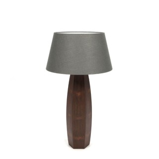 Large table lamp on teak base - Retro Studio