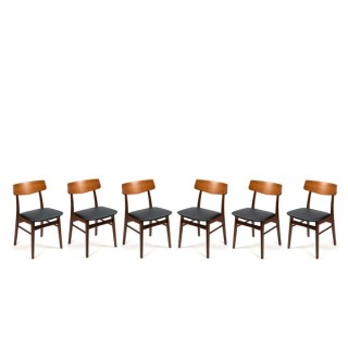 Teak chairs from Denmark set of 6 - Retro Studio