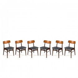 Teak chairs from Denmark set of 6