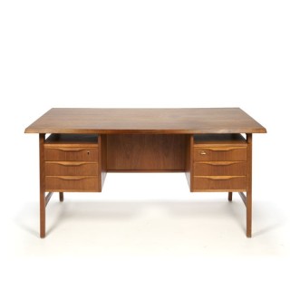 Groot Scandinavisch design bureau in teak - Retro Studio