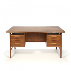 Large Scandinavian design desk in teak