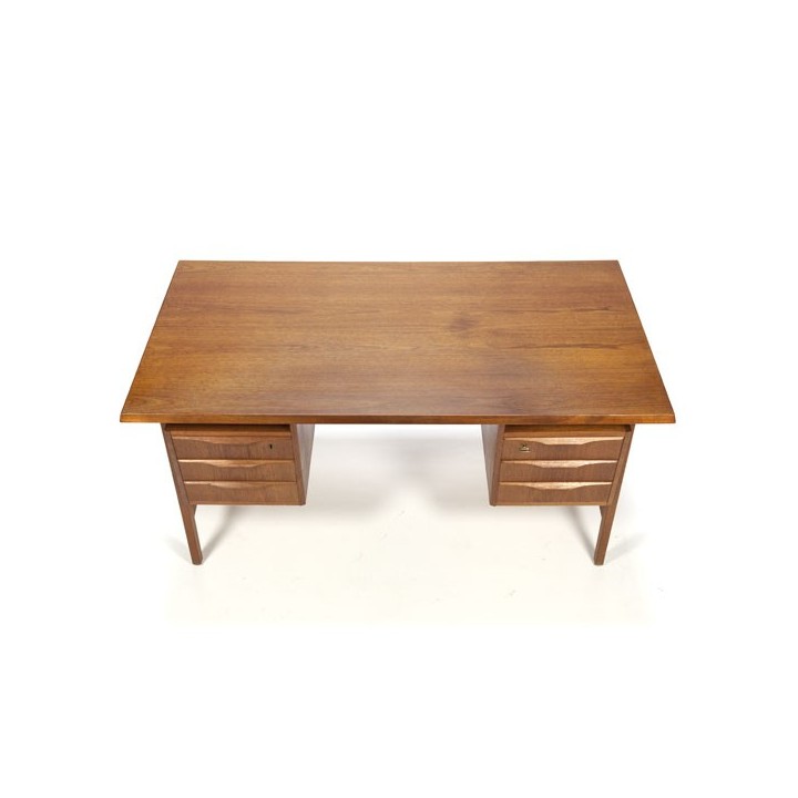 Groot Scandinavisch design bureau in teak - Retro Studio