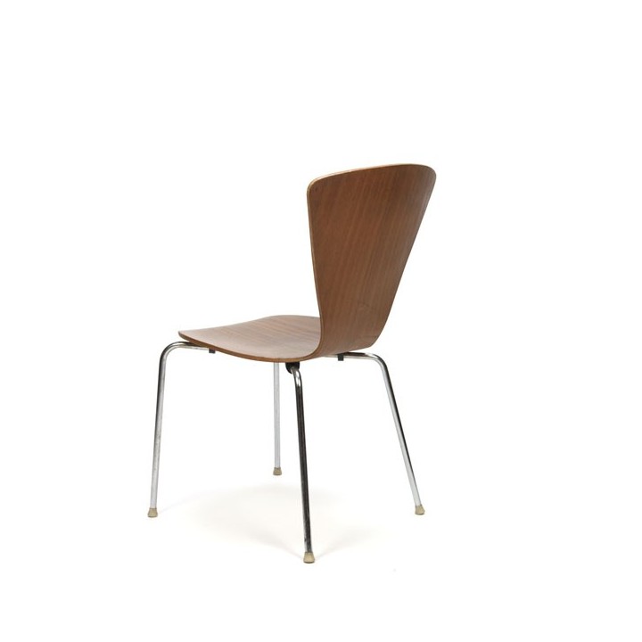 Plywood chair on chrome base - Retro Studio