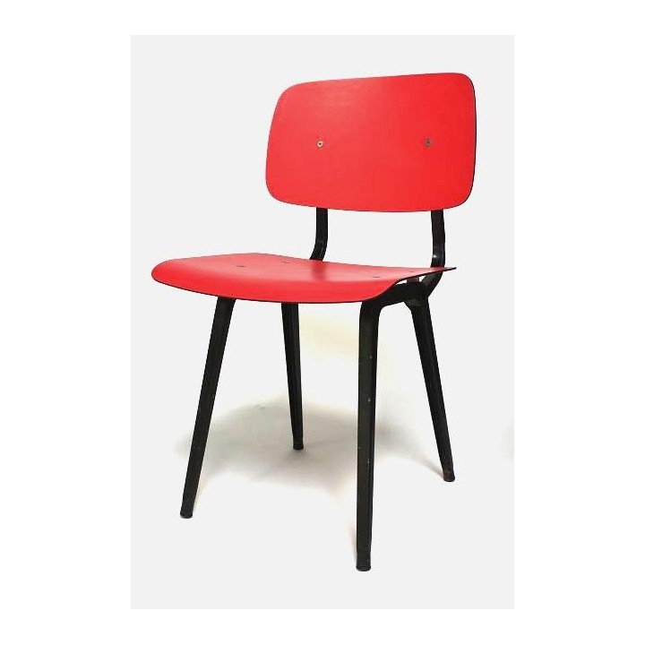 Friso Kramer Revolt chair red/black 2 - Retro Studio