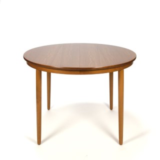 Farstrup ronde/ ovale eettafel in teak - Retro Studio