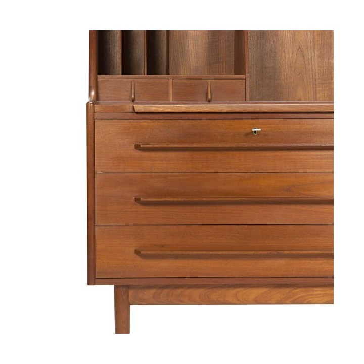 Vintage Danish design secretaire in teakwood - Retro Studio