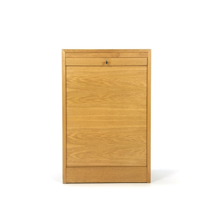 Kleine Deense archiefkast met roldeur - Retro Studio