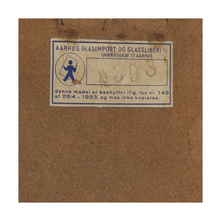 Teakhouten spiegel met ronde hoeken - Retro Studio