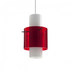Plexiglass hanging lamp from the sixties