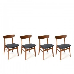 Teak chairs from Denmark set of 4