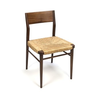 Wooden chair with paper cord seat - Retro Studio