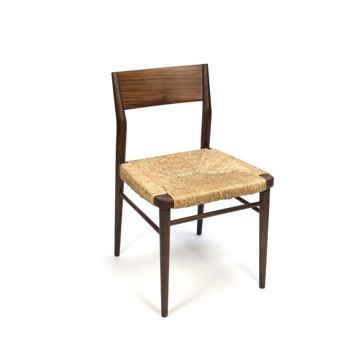 Wooden chair with paper cord seat - Retro Studio