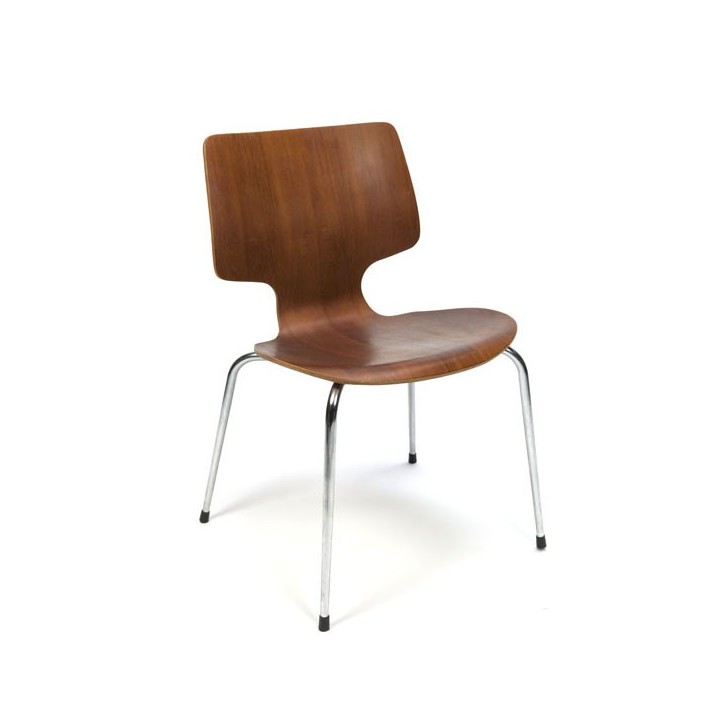 Danish school chair on chrome base - Retro Studio