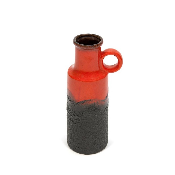 West-Germany vase red/ black - Retro Studio