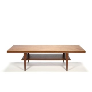 Large Danish design coffee table in teak - Retro Studio