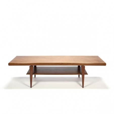 Large Danish design coffee table in teak