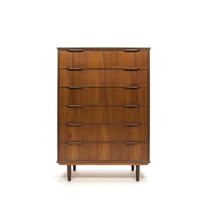 Large Danish dresser with 6 drawers - Retro Studio