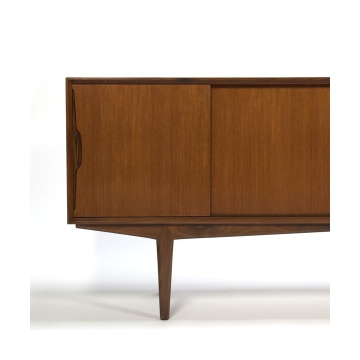 Laag Deens dressoir in teakhout - Retro Studio