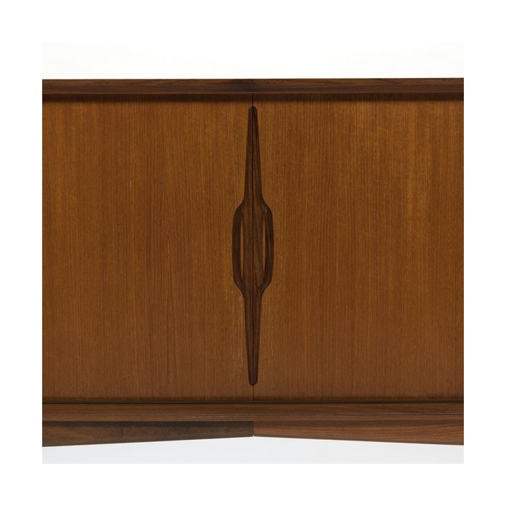 Laag Deens dressoir in teakhout - Retro Studio