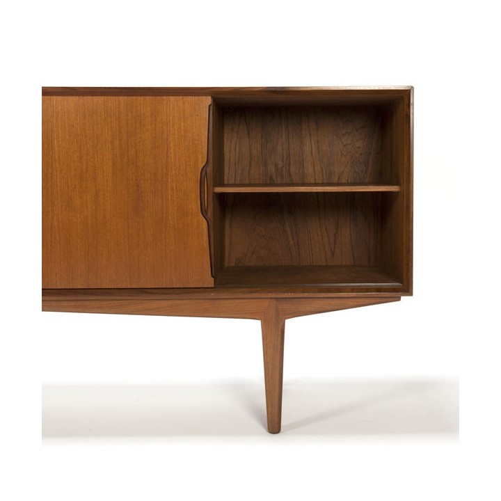 Laag Deens dressoir in teakhout - Retro Studio