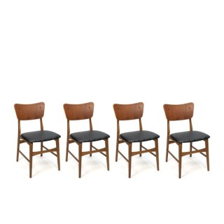 Danish dining chairs set of 4 - Retro Studio