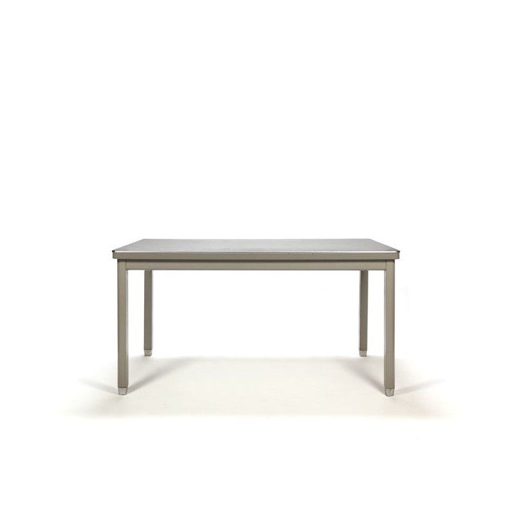 Industrial working-/ dining table with grey base - Retro