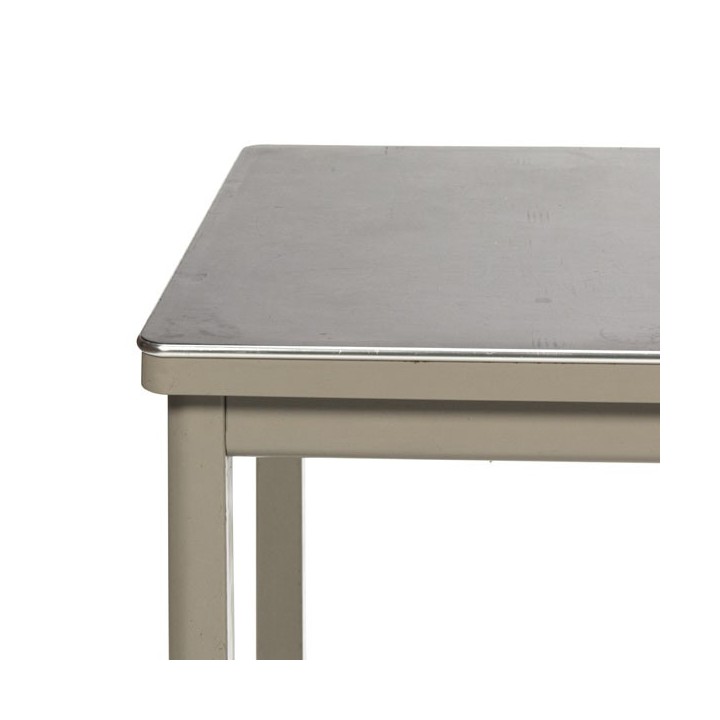 Industrial working-/ dining table with grey base - Retro