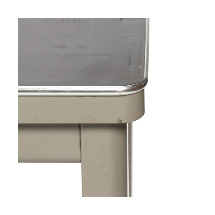 Industrial working-/ dining table with grey base - Retro