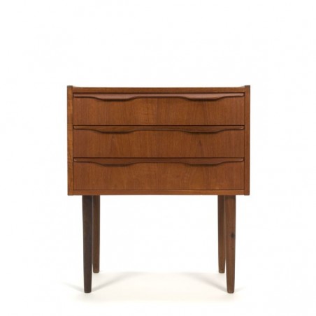 Teak chest of drawers with 3 drawers small model