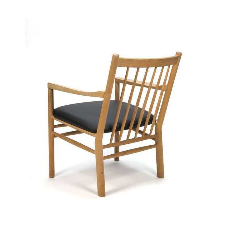 Danish easy chair in beech wood