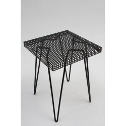 Metal side table black