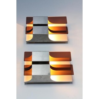 1970's pair of wall sconces - Retro Studio